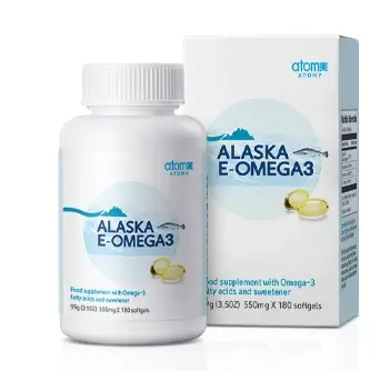 Flacon Atomy Alaska E-Omega 3 complément alimentaire pour peau et santé