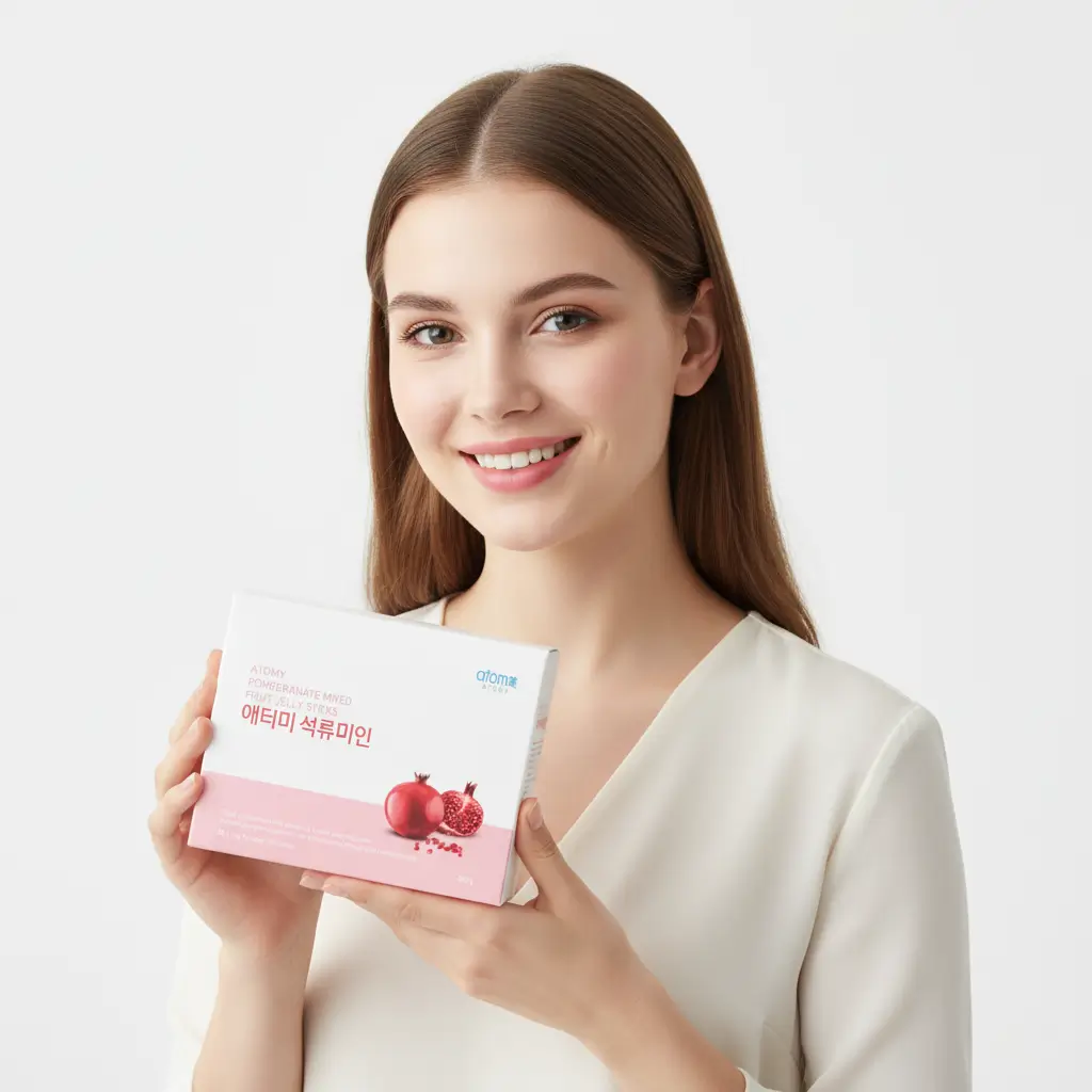 Atomy Pomegranate Jelly sticks de gelée de grenade avec fruits frais pour collagène
