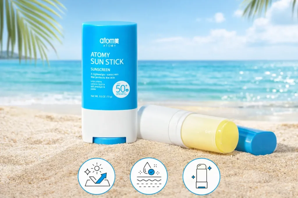 Atomy Sun Stick Avis protection solaire invisible visage
